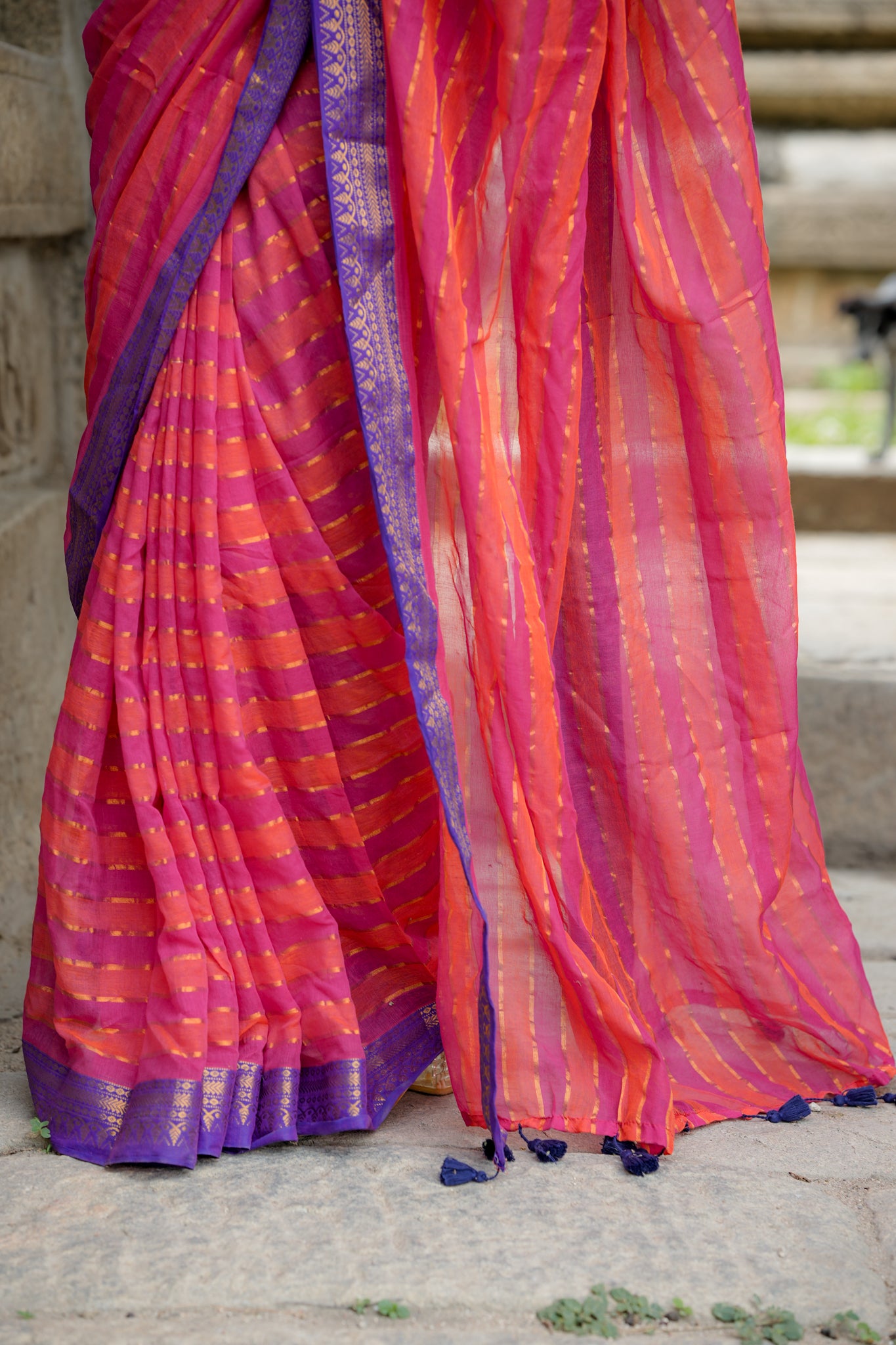Mul cotton saree