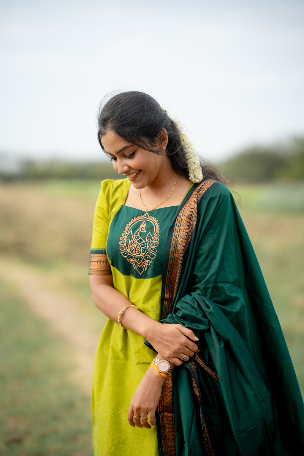 Kalyani silk cotton 3pc set