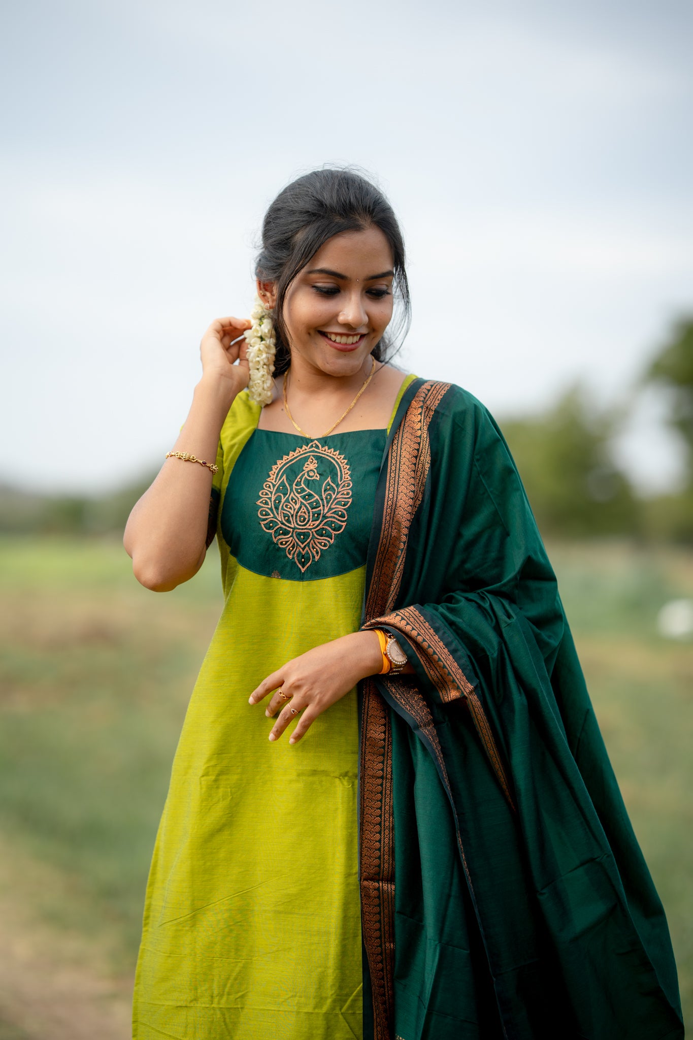 Kalyani silk cotton 3pc set