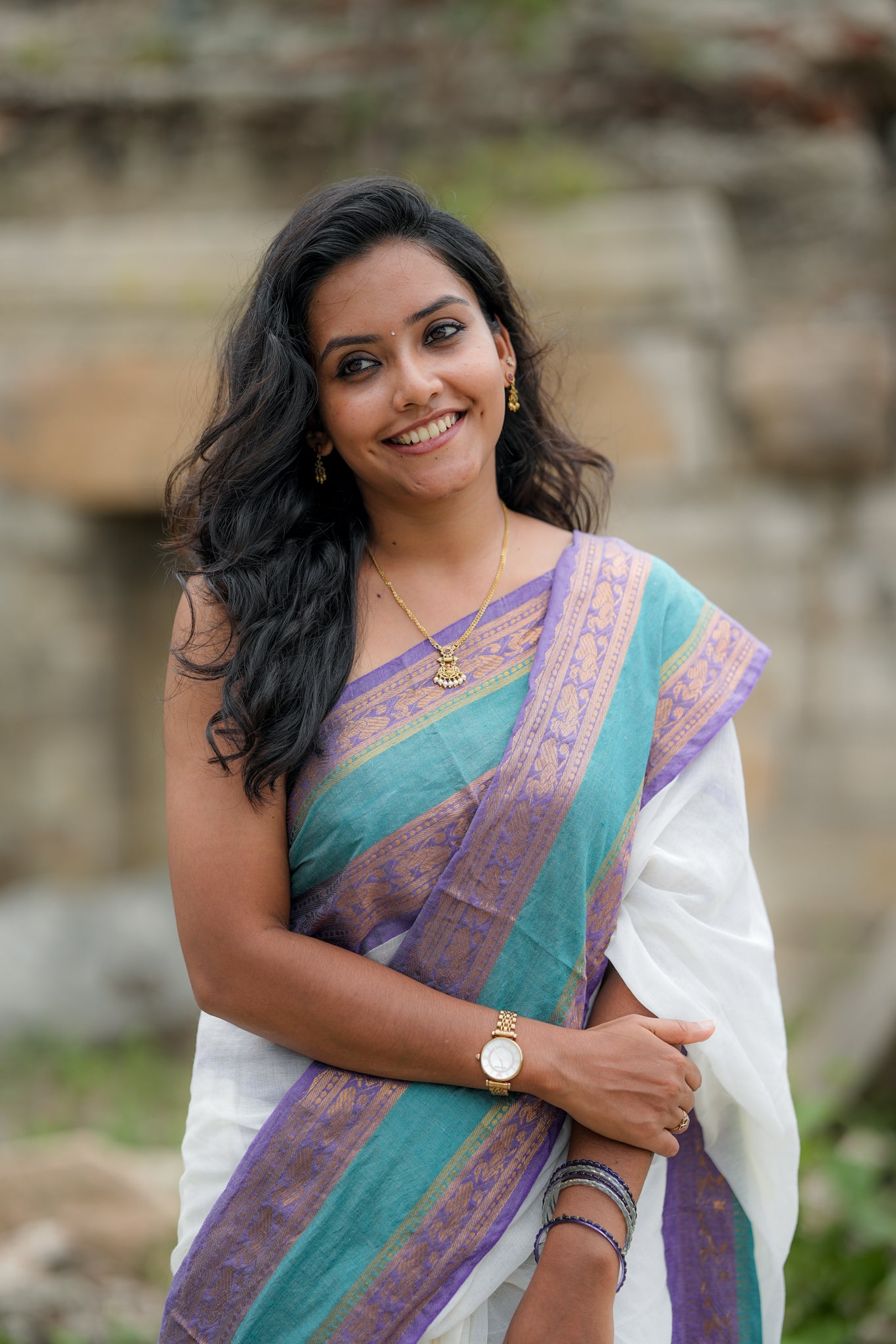 Mul cotton saree