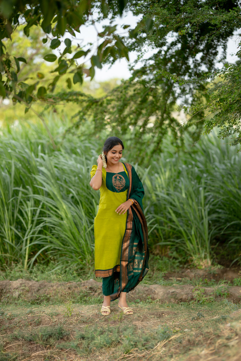 Kalyani silk cotton 3pc set