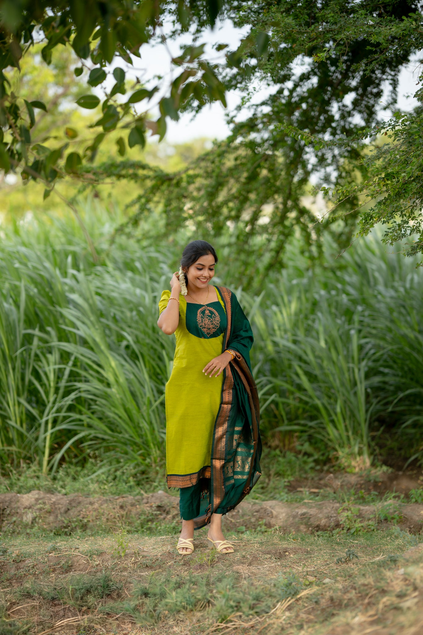 Kalyani silk cotton 3pc set