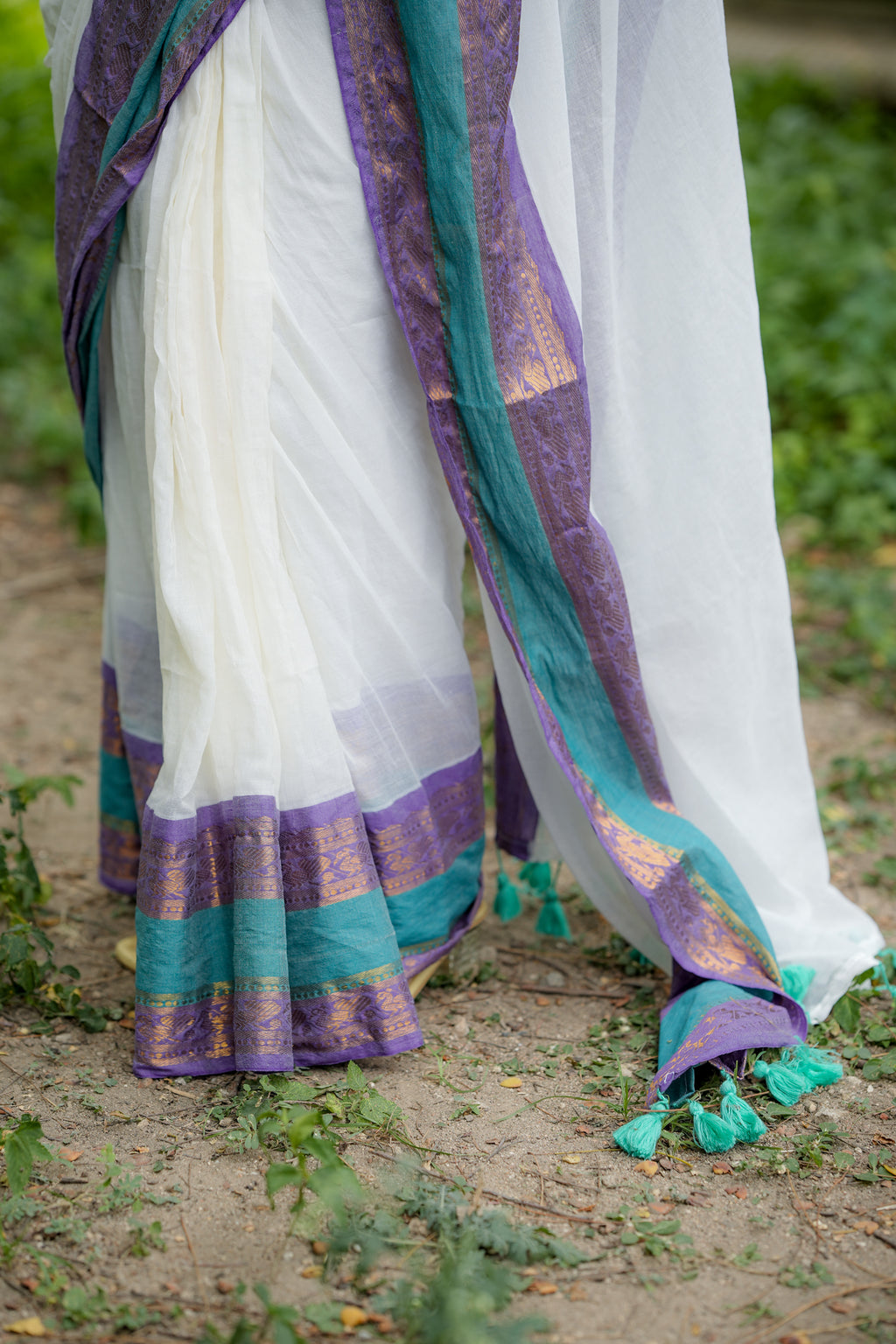 Mul cotton saree