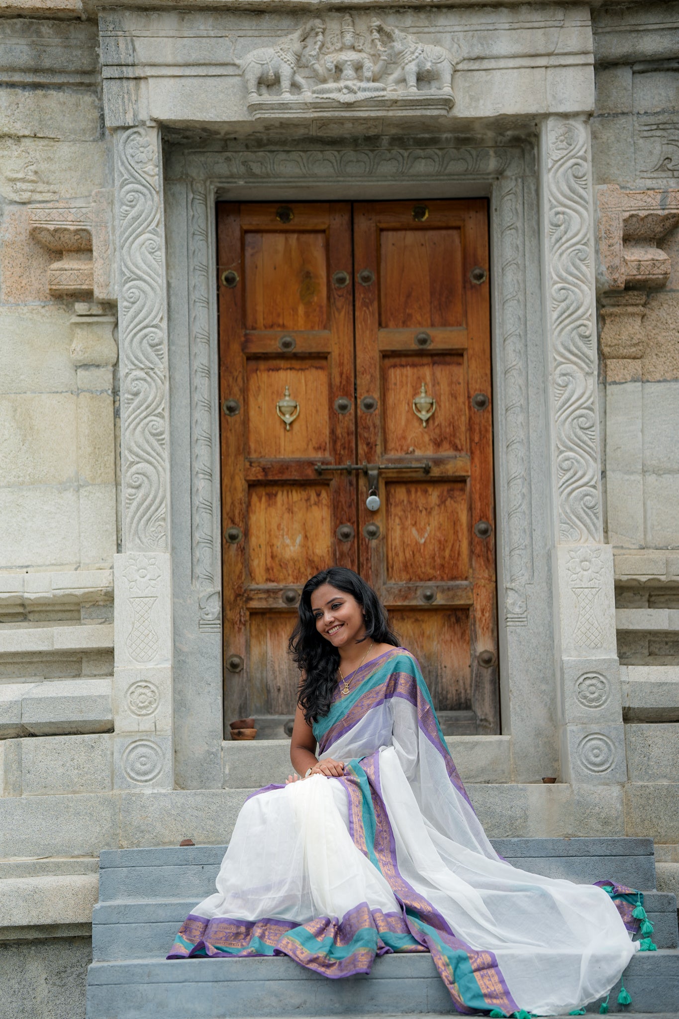 Mul cotton saree