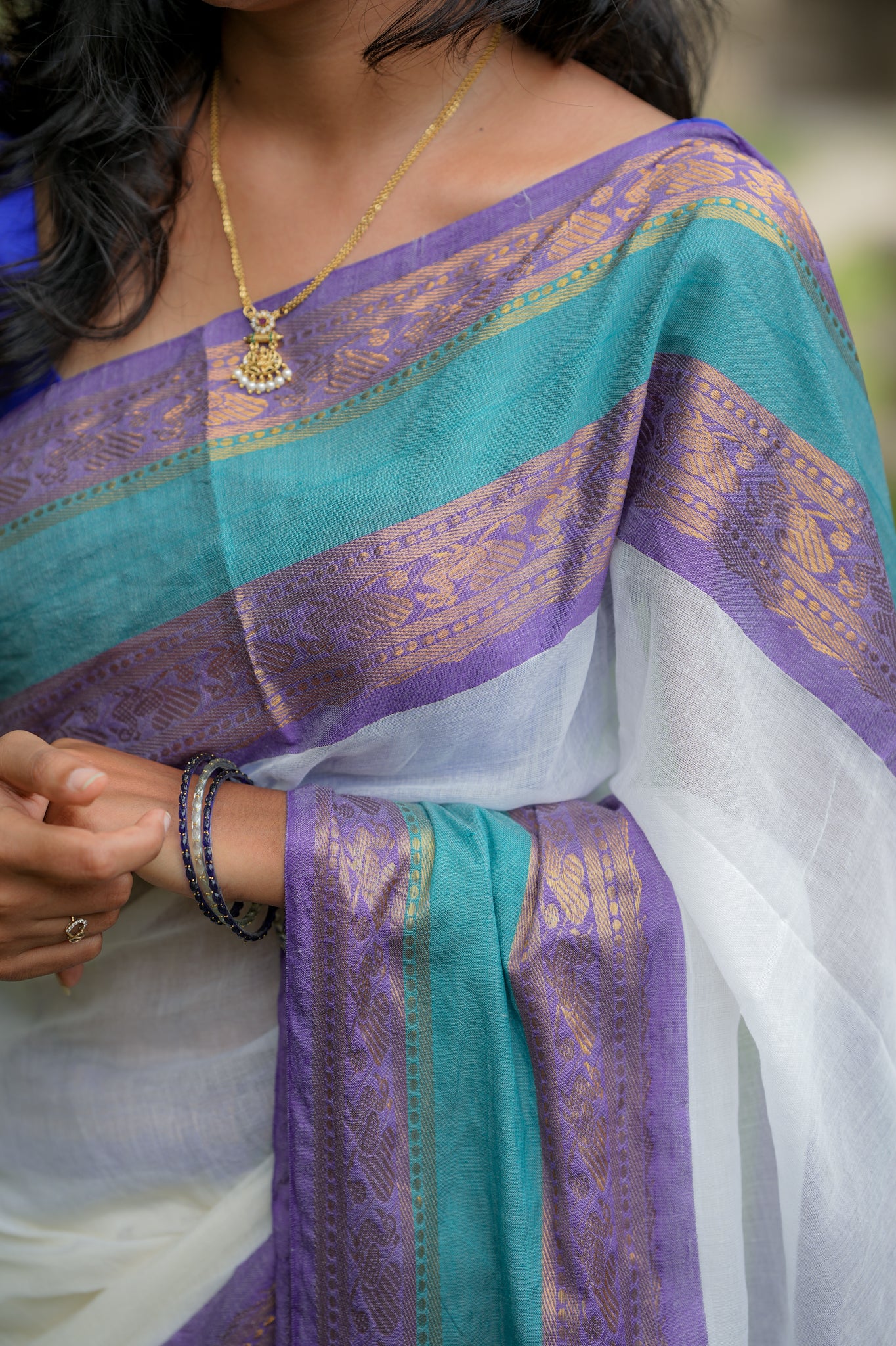Mul cotton saree