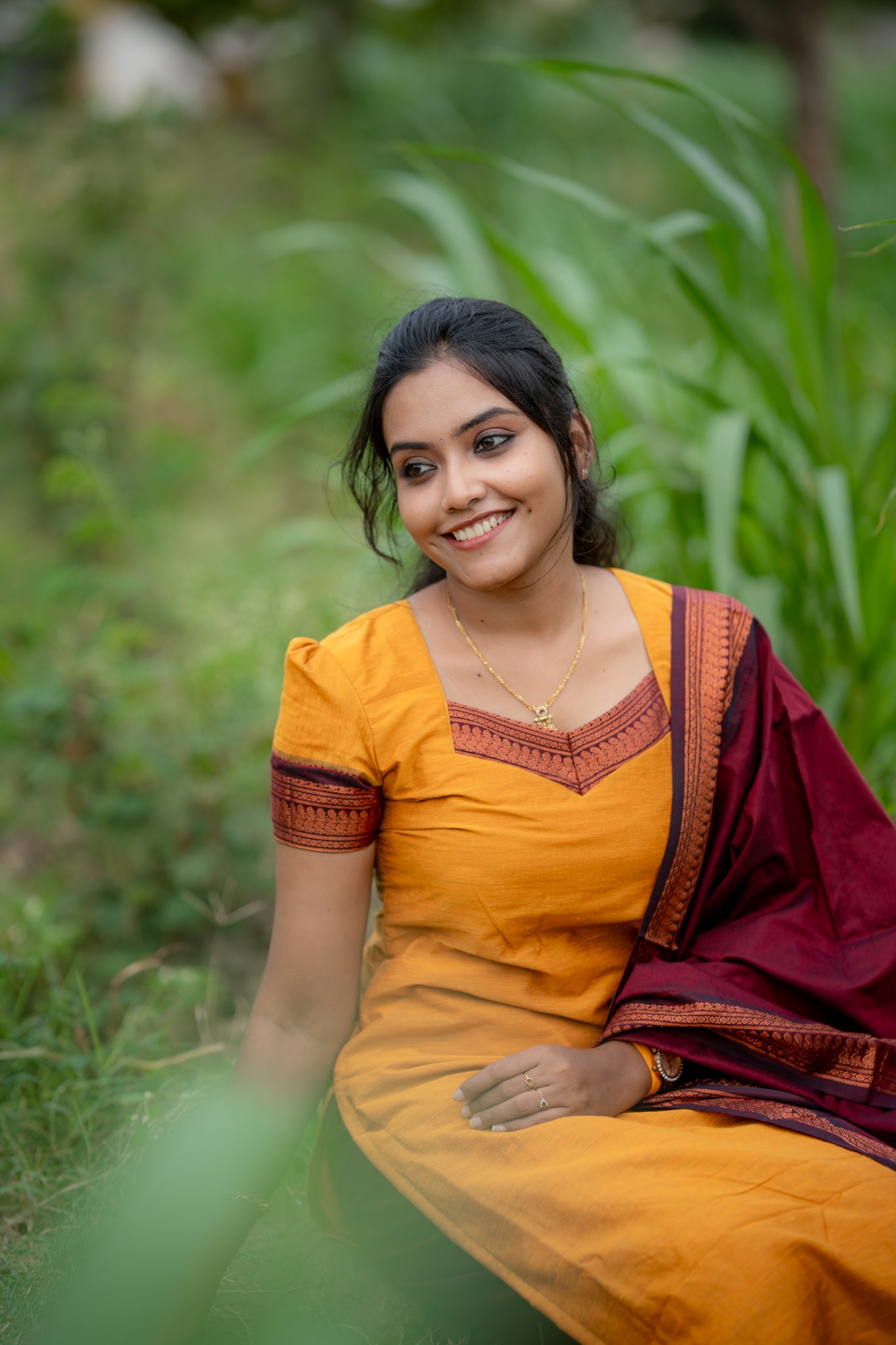 Manjal Kalyani silk cotton 3pc set
