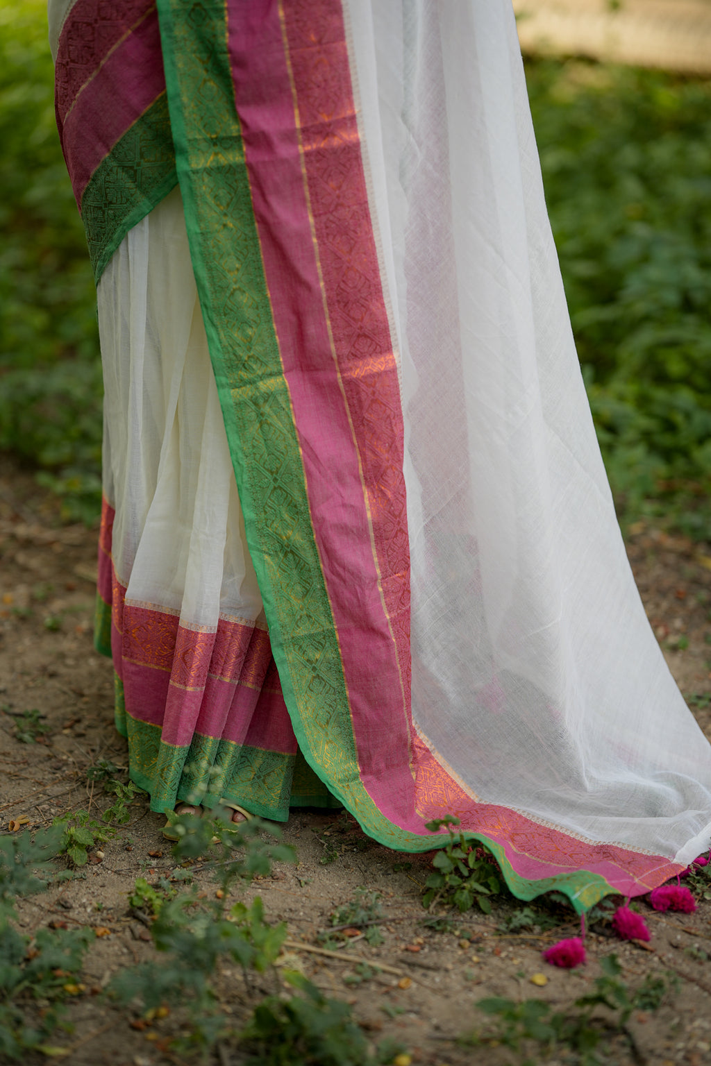 Mul cotton saree