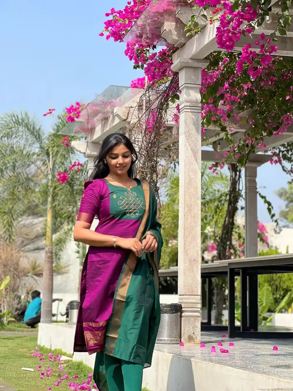 Kalyani Kolam Kurti & Dupatta