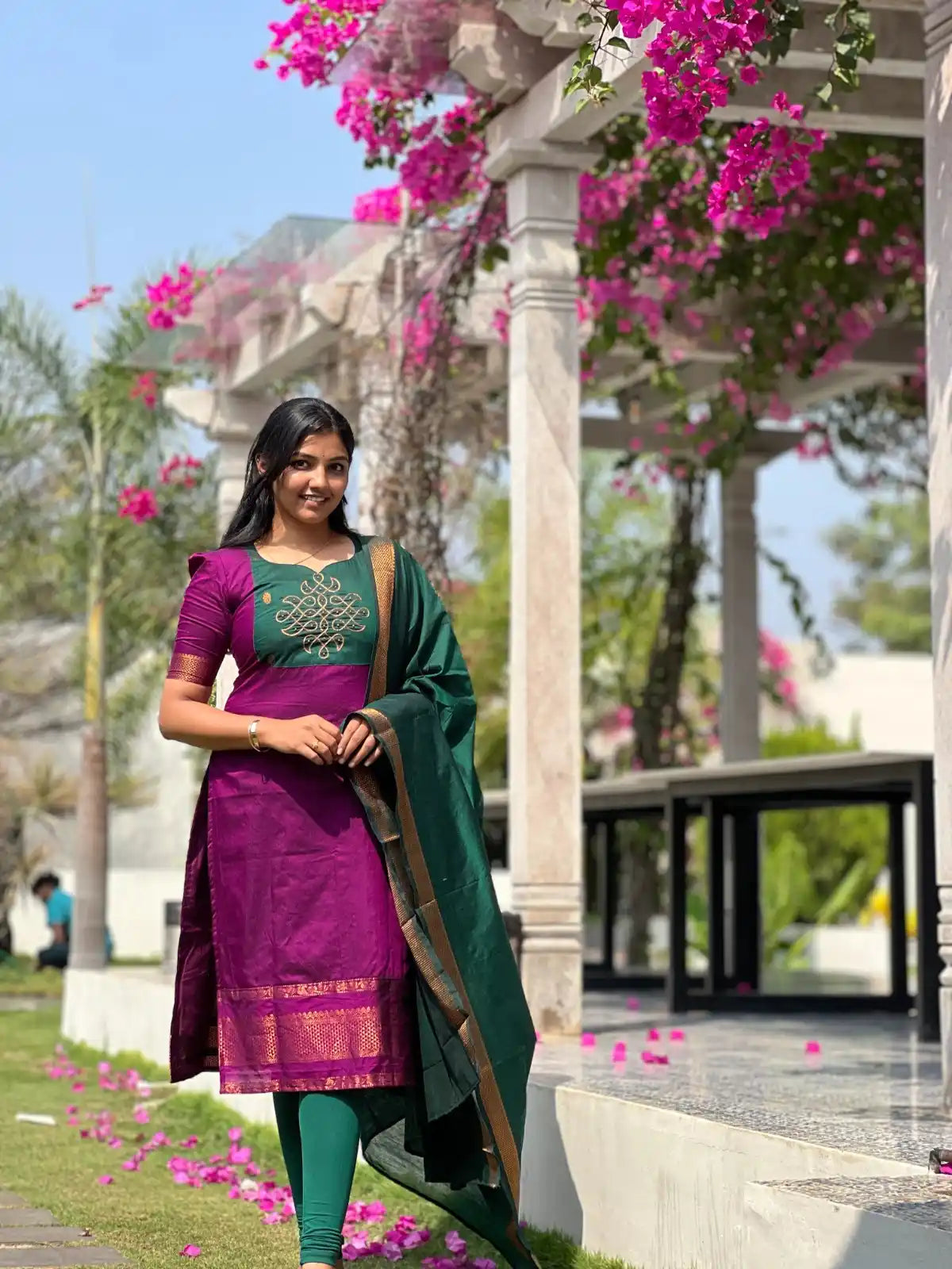 Kalyani Kolam Kurti & Dupatta