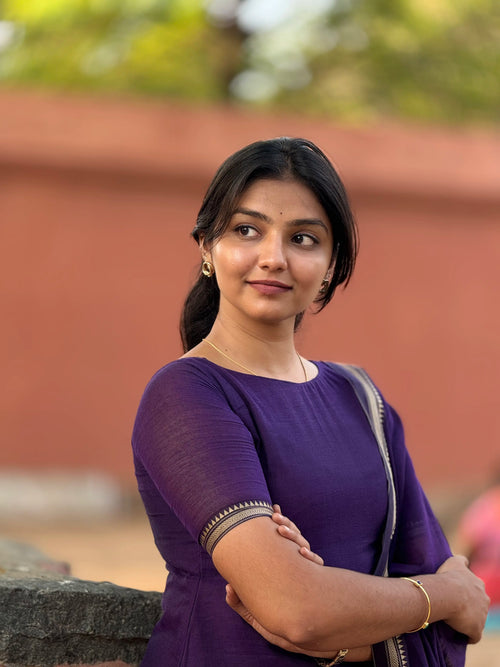 Narayanpet cotton A-line 3 pc set
