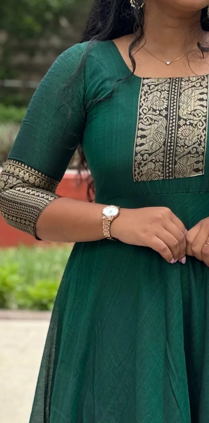 Narayanpet acotton anarkali with dupatta