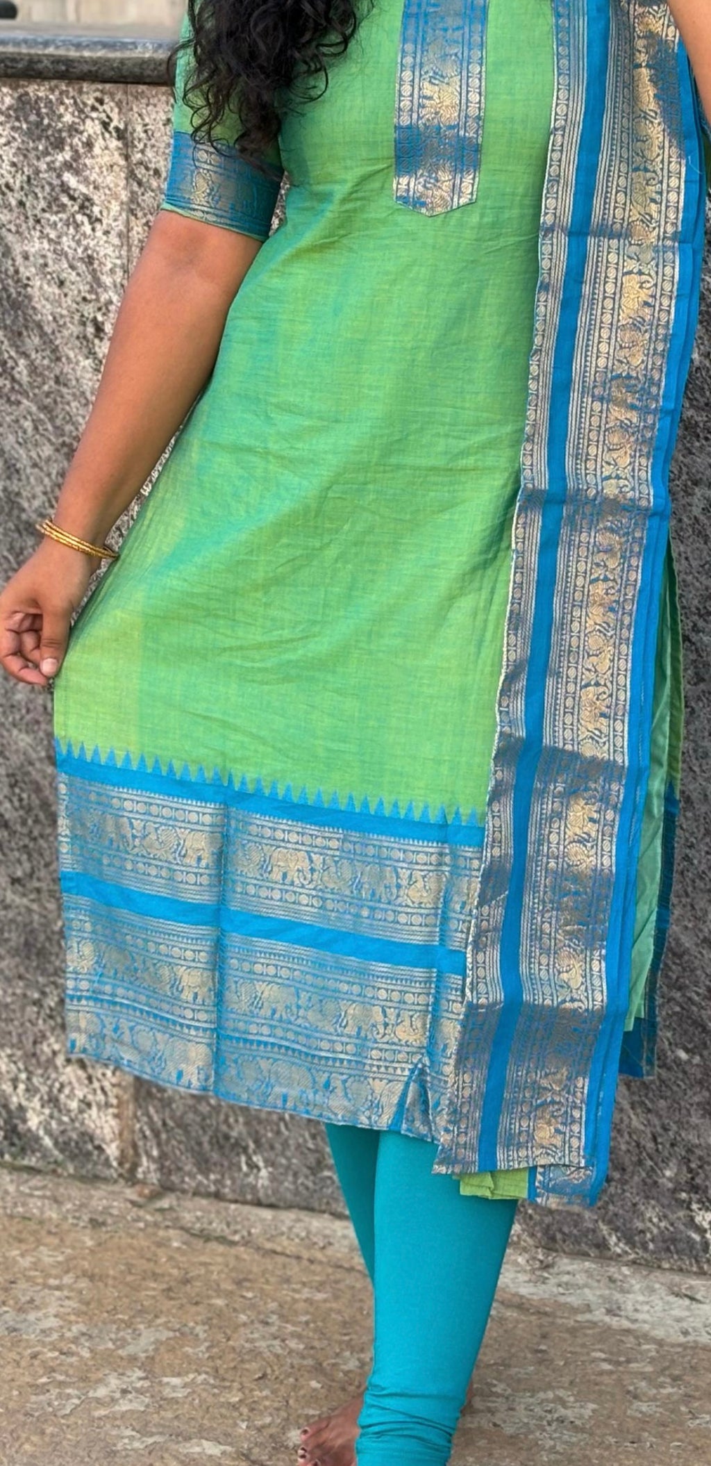 Kanchi Cotton Light Green