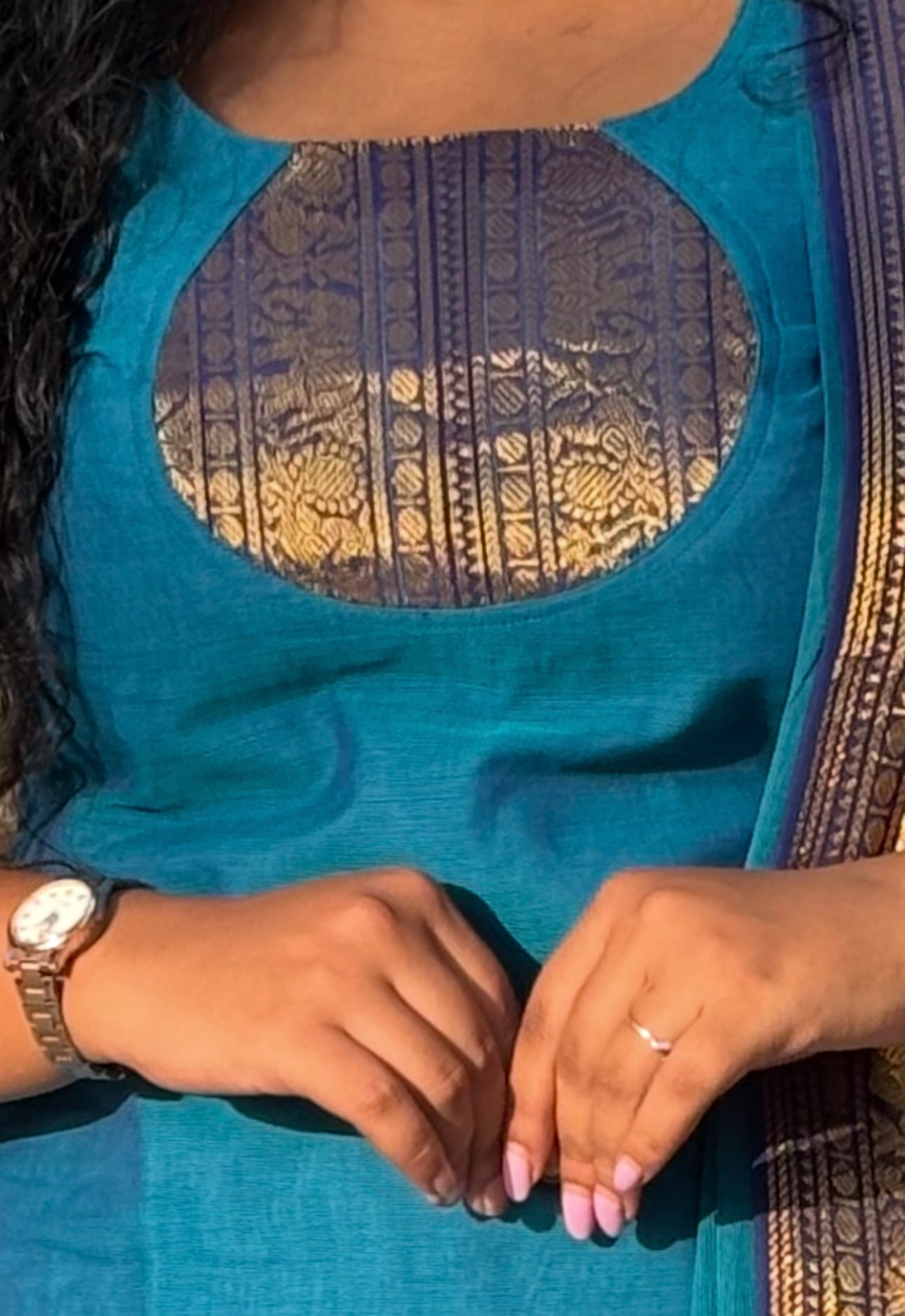 Kanchi Cotton Blue - Navy