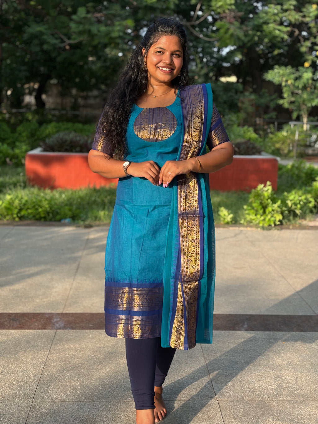 Kanchi Cotton Blue - Navy