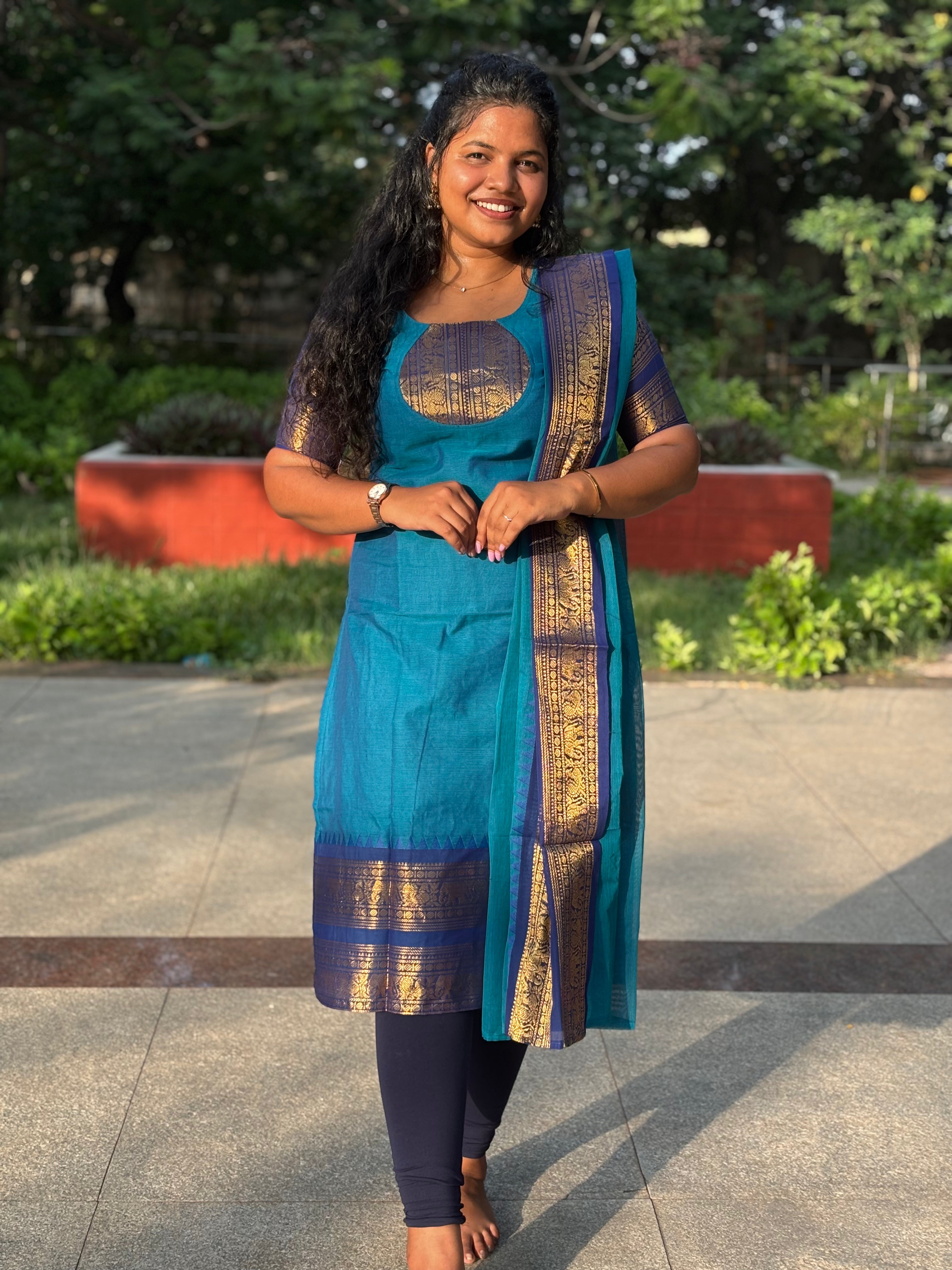 Kanchi Cotton Blue - Navy