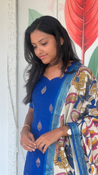 Raw Silk - Kalamkari dupatta