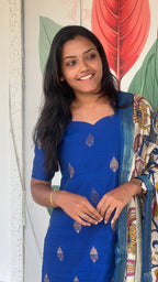 Raw Silk - Kalamkari dupatta
