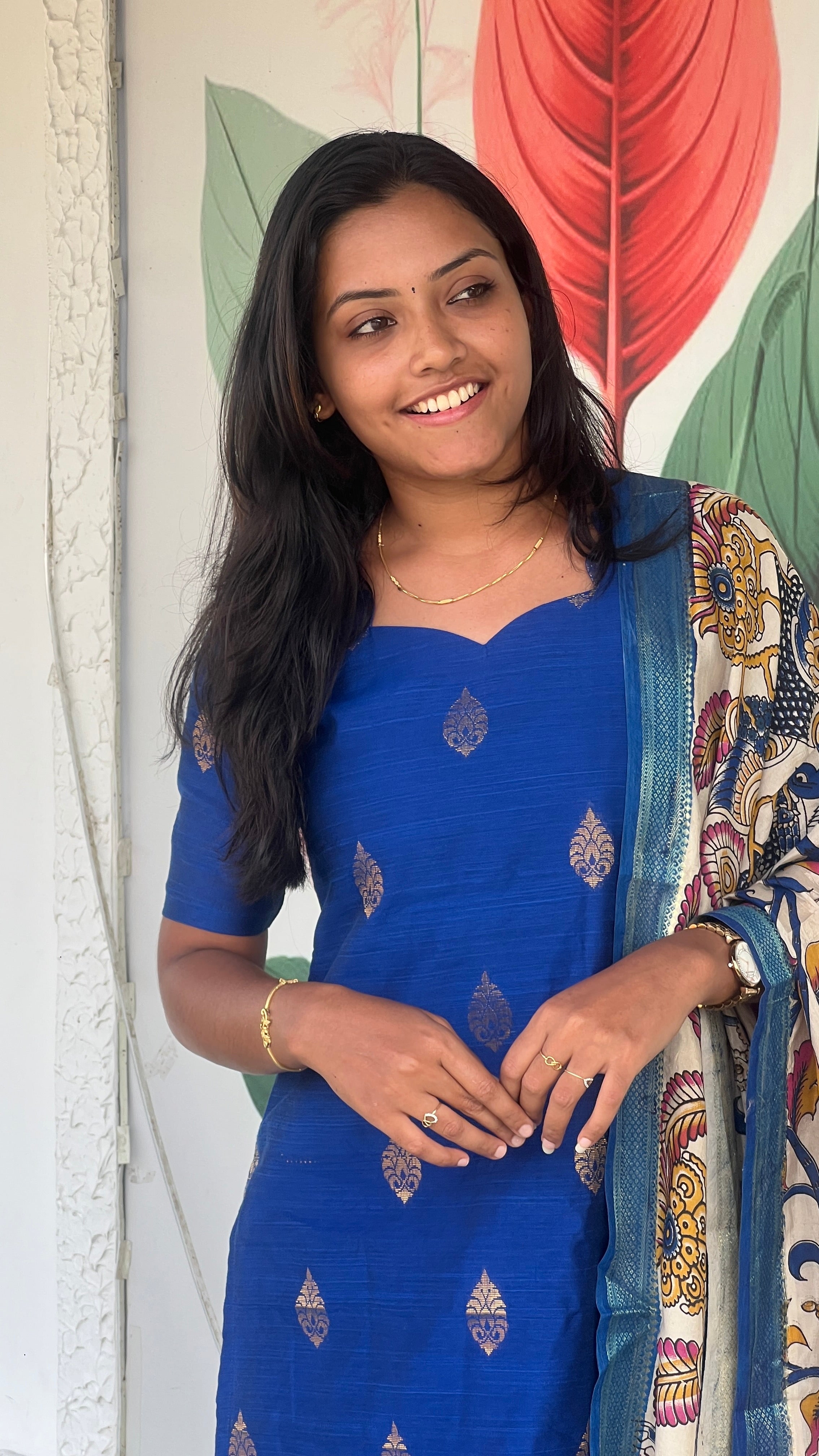 Raw Silk - Kalamkari dupatta