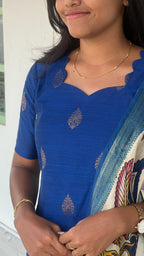 Raw Silk - Kalamkari dupatta