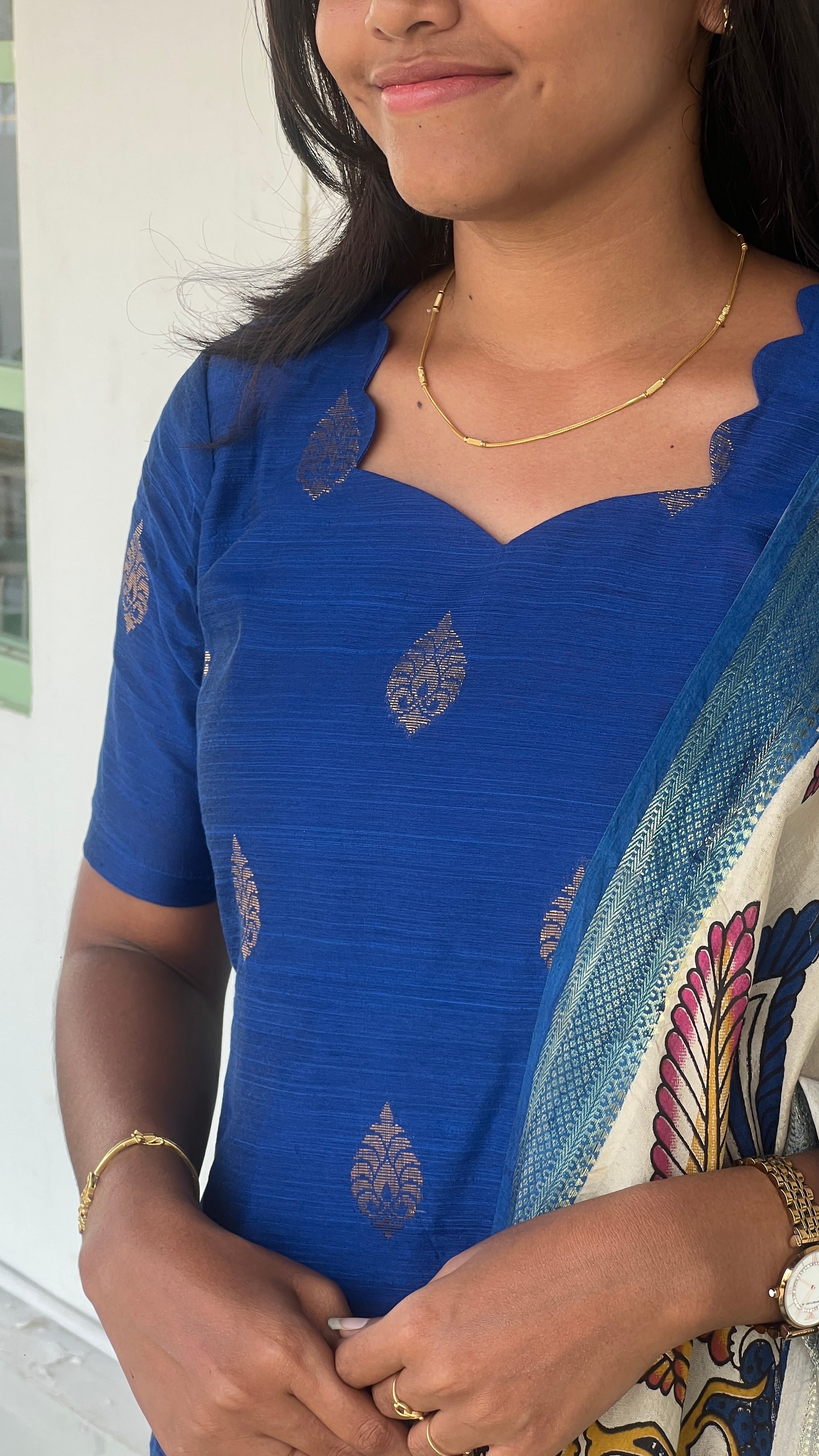 Raw Silk - Kalamkari dupatta