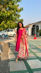 Raw Silk - Kalamkari dupatta