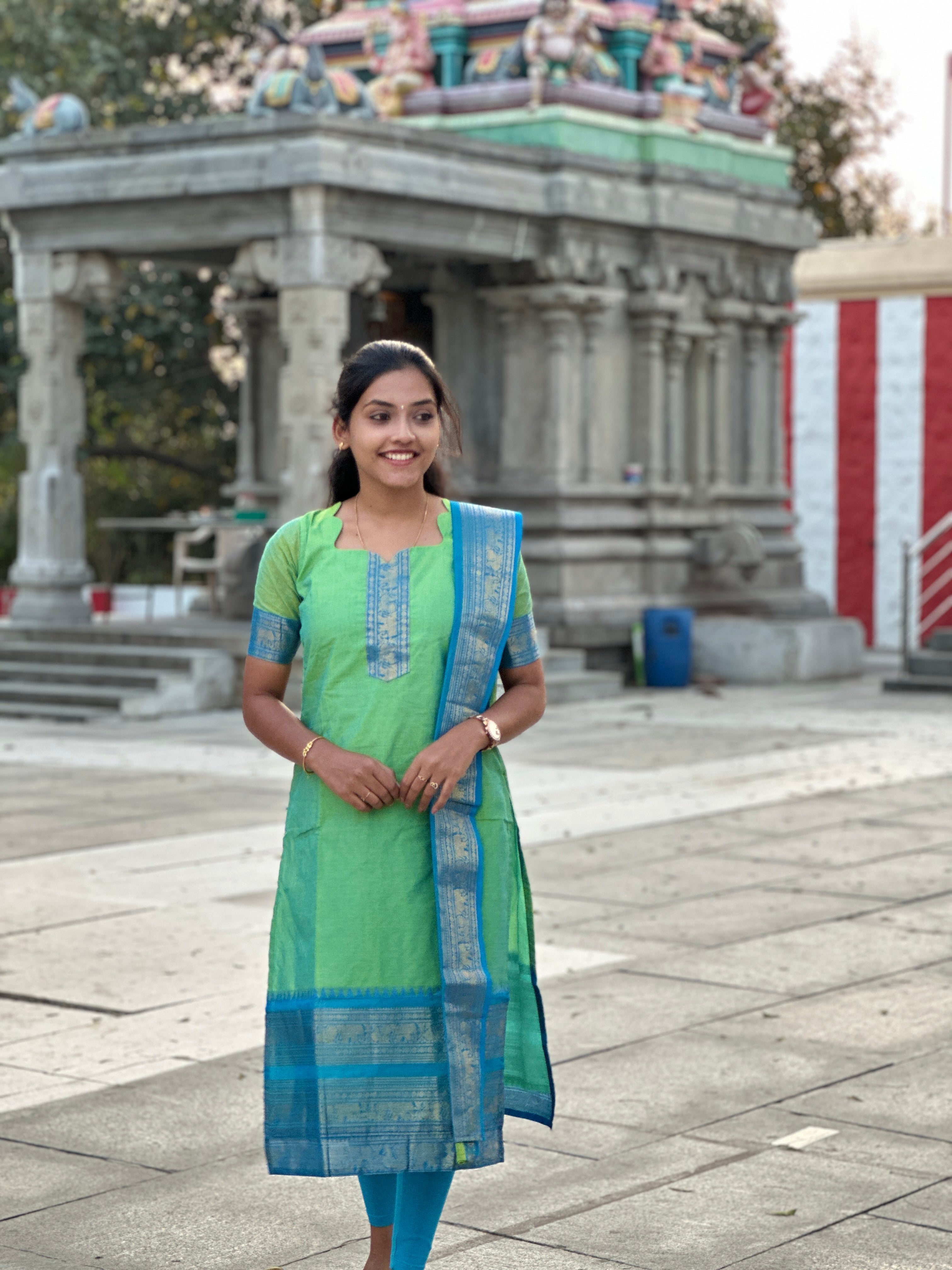 Kanchi Cotton Light Green