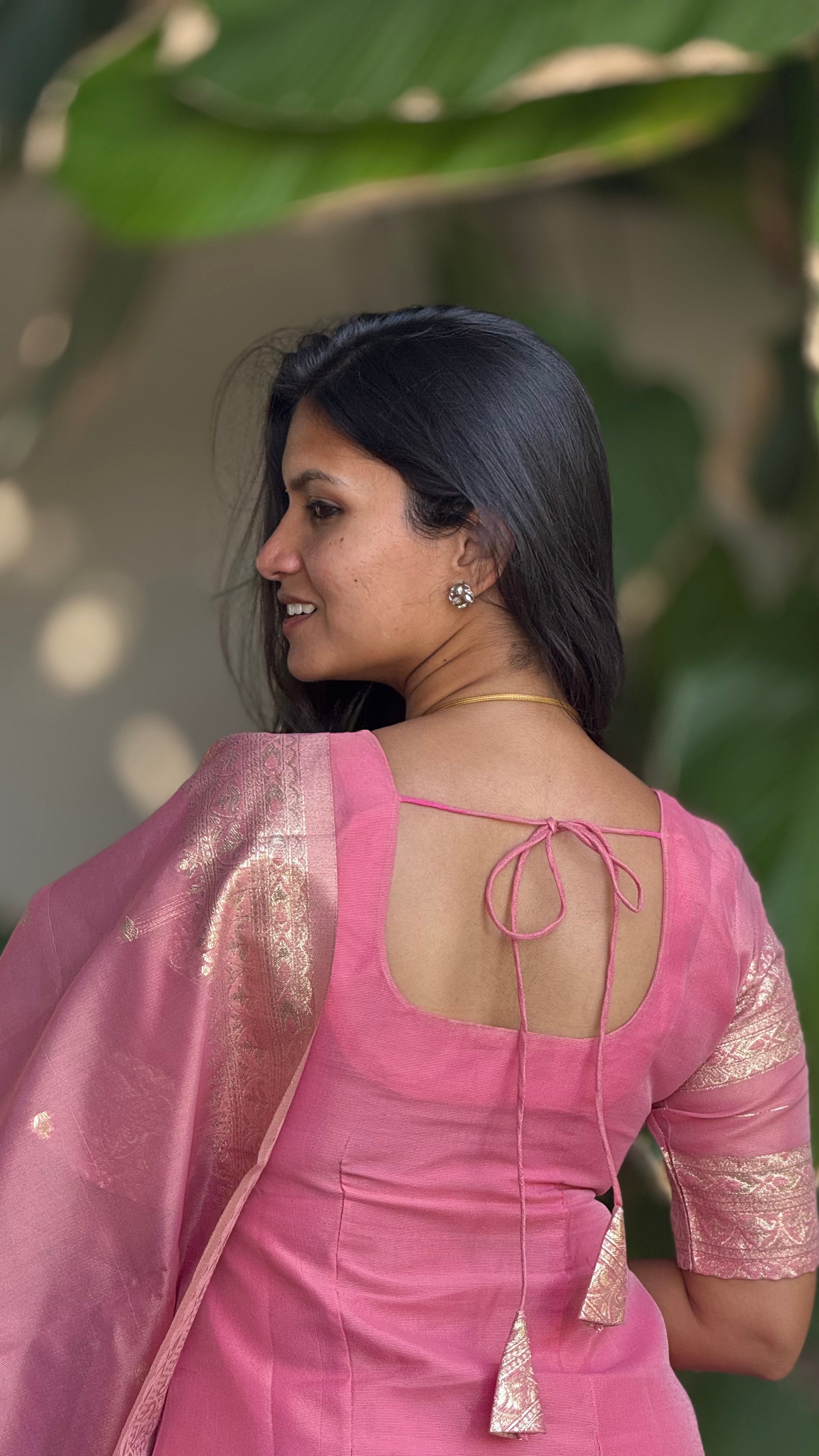 Banarasi silk 2 pc set kurti & dupatta