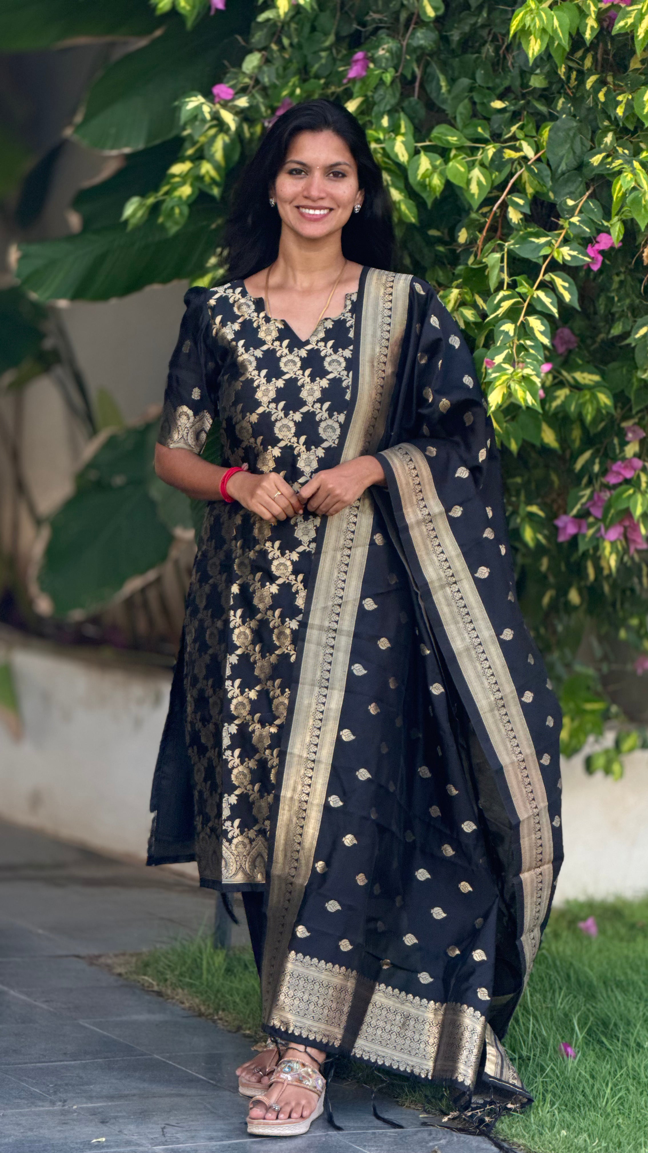 Banarasi silk 3 pc set