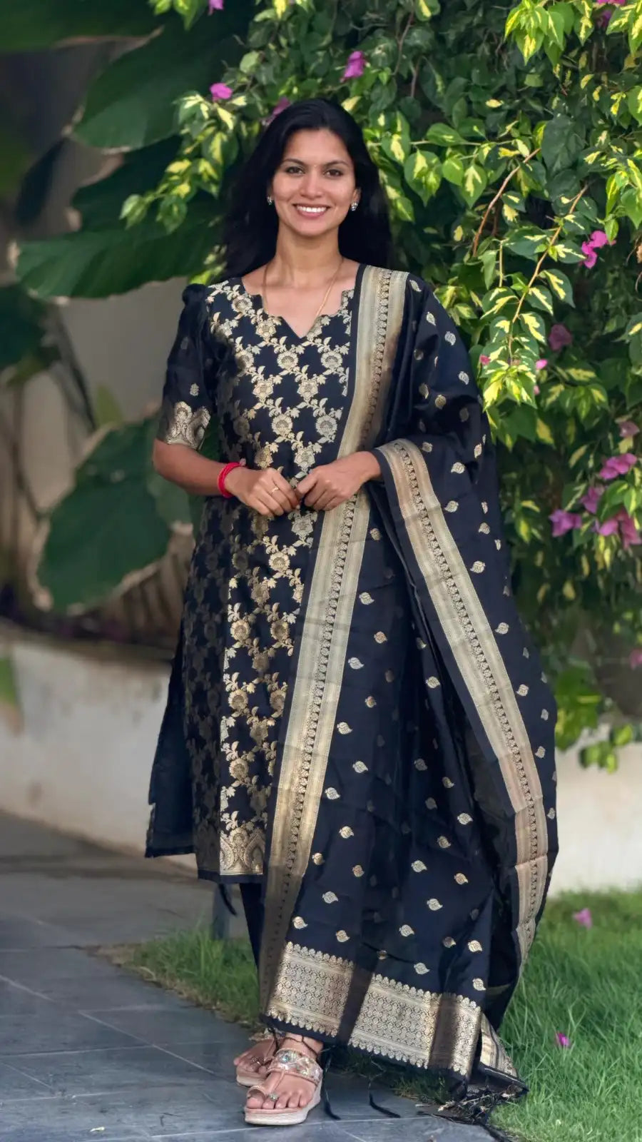 Banarasi silk 3 pc set