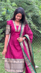 Narayanpet Cotton Deep Magenta