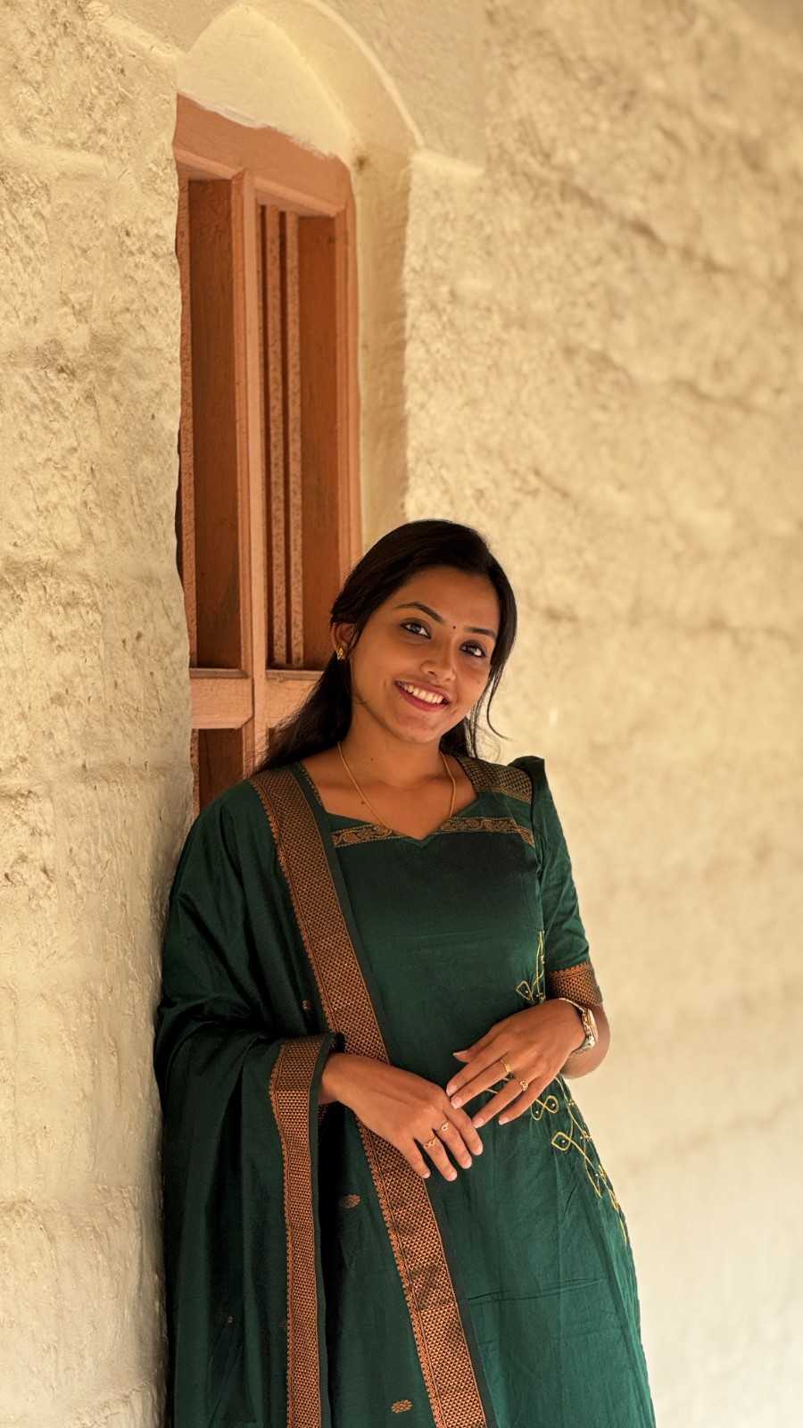 Kalyani Kolam Kurti & Dupatta