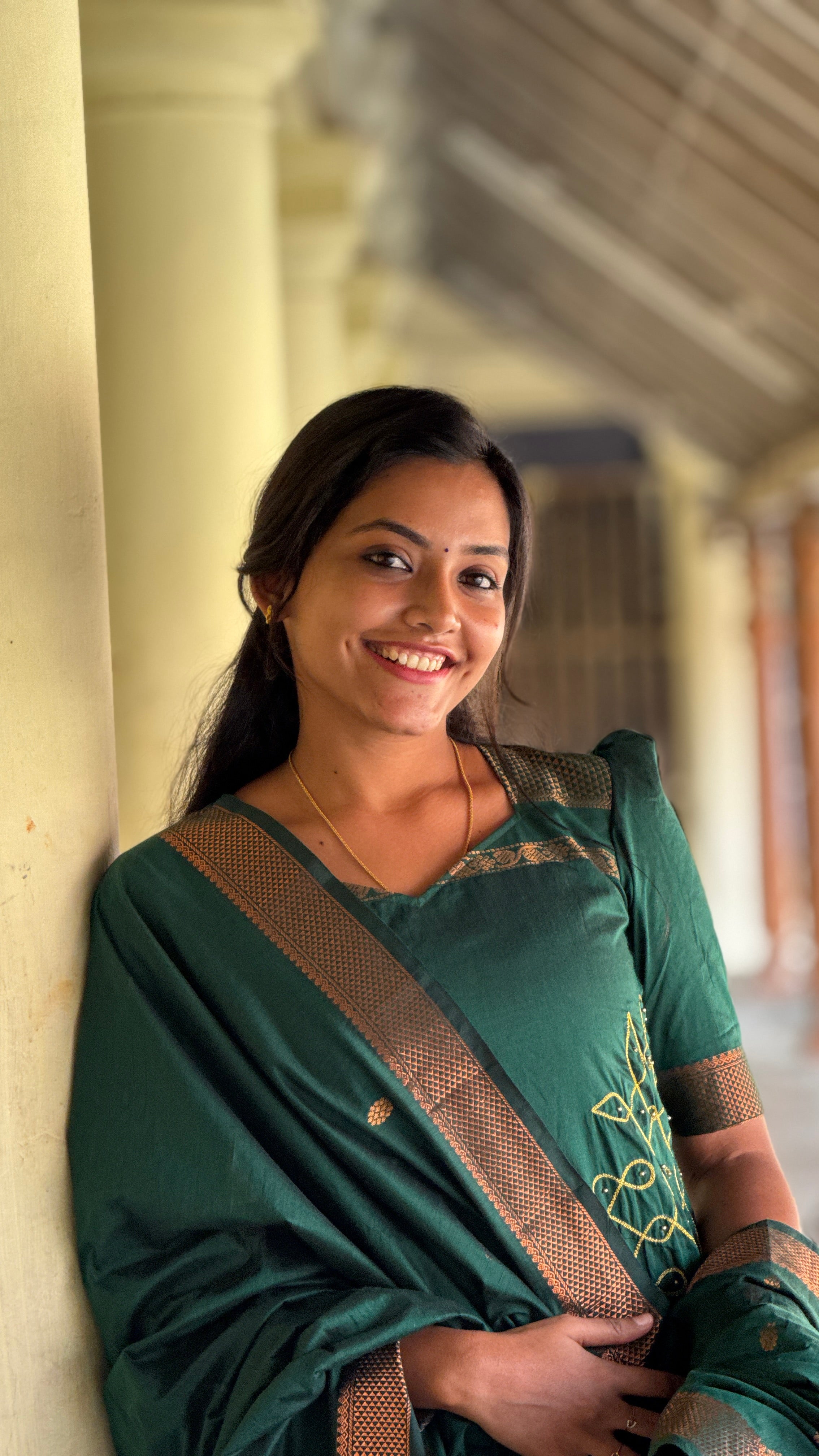 Kalyani Kolam Kurti & Dupatta