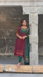 Kalyani Kolam Kurti & Dupatta