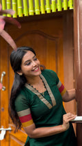 Narayanpet peacock V neck