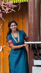 Narayanpet peacock V neck