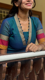 Narayanpet peacock V neck